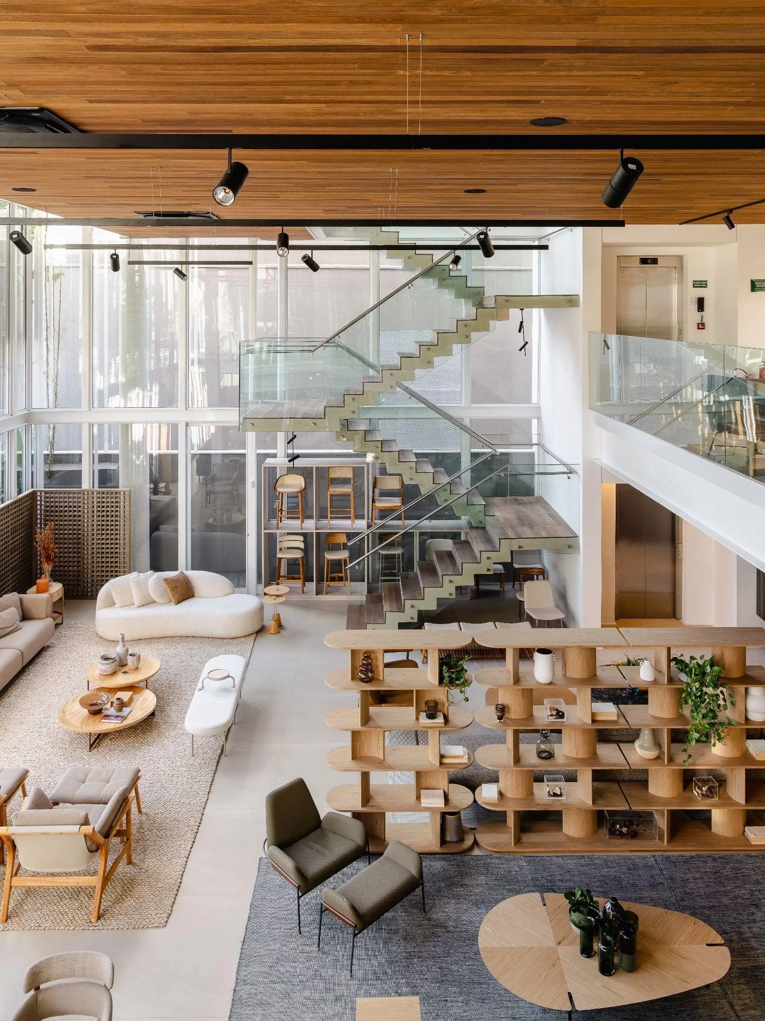 Interior da Lider Campinas projetada por FGMF.