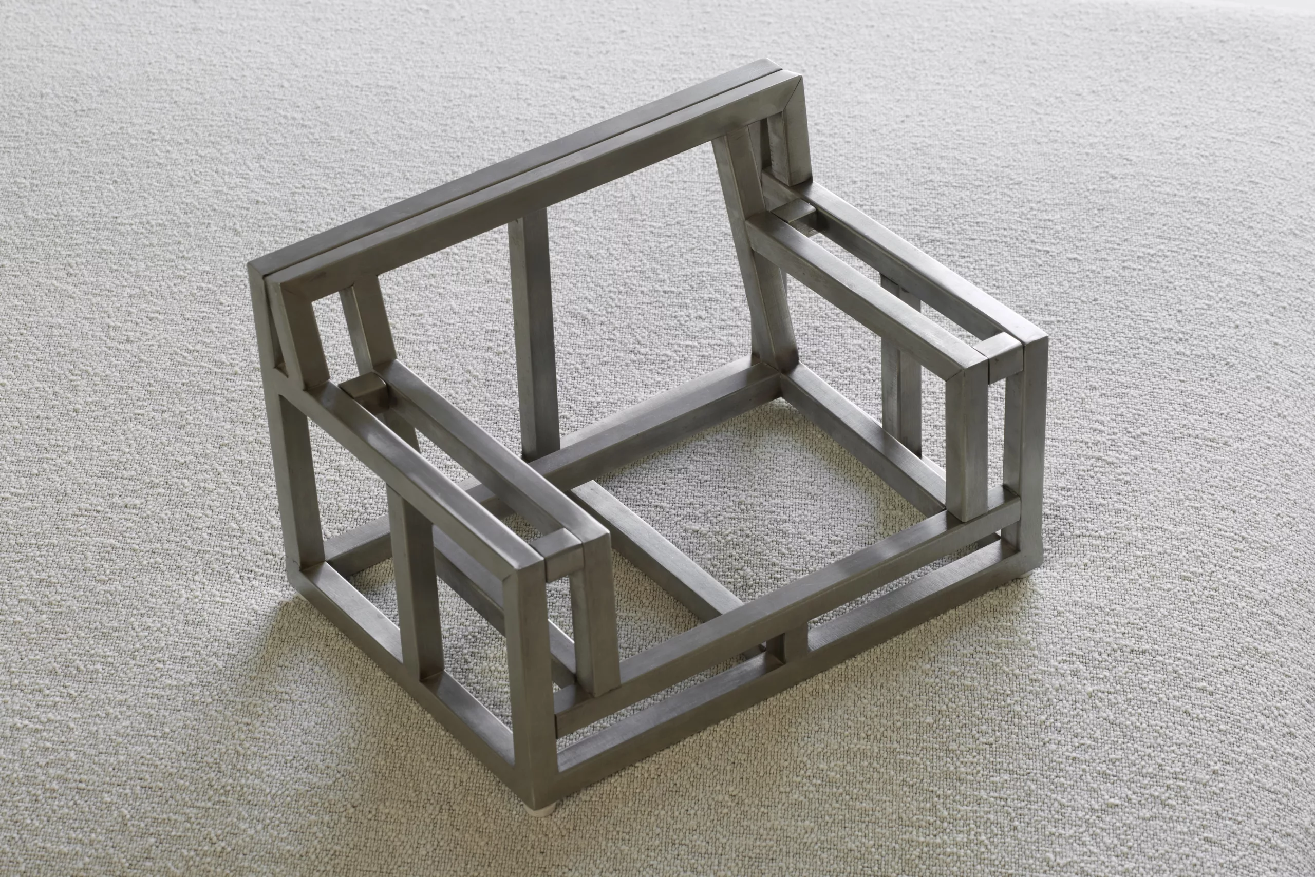 Miniatura de estrutura de metal.